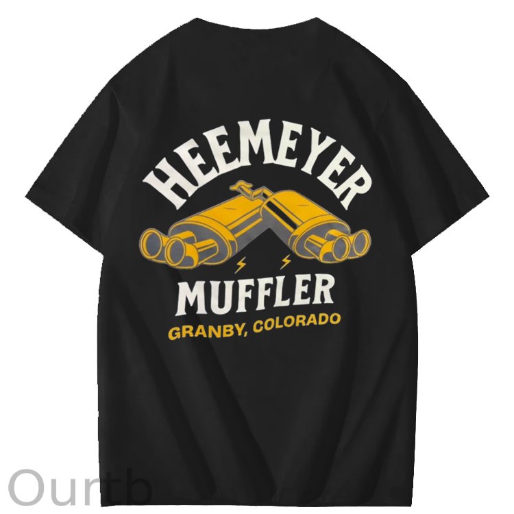 Heemeyer Muffler Granby Colorado Art Pattern Print T-Shirt