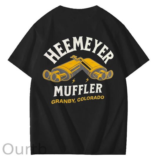Heemeyer Muffler Granby Colorado Art Pattern Print T-Shirt