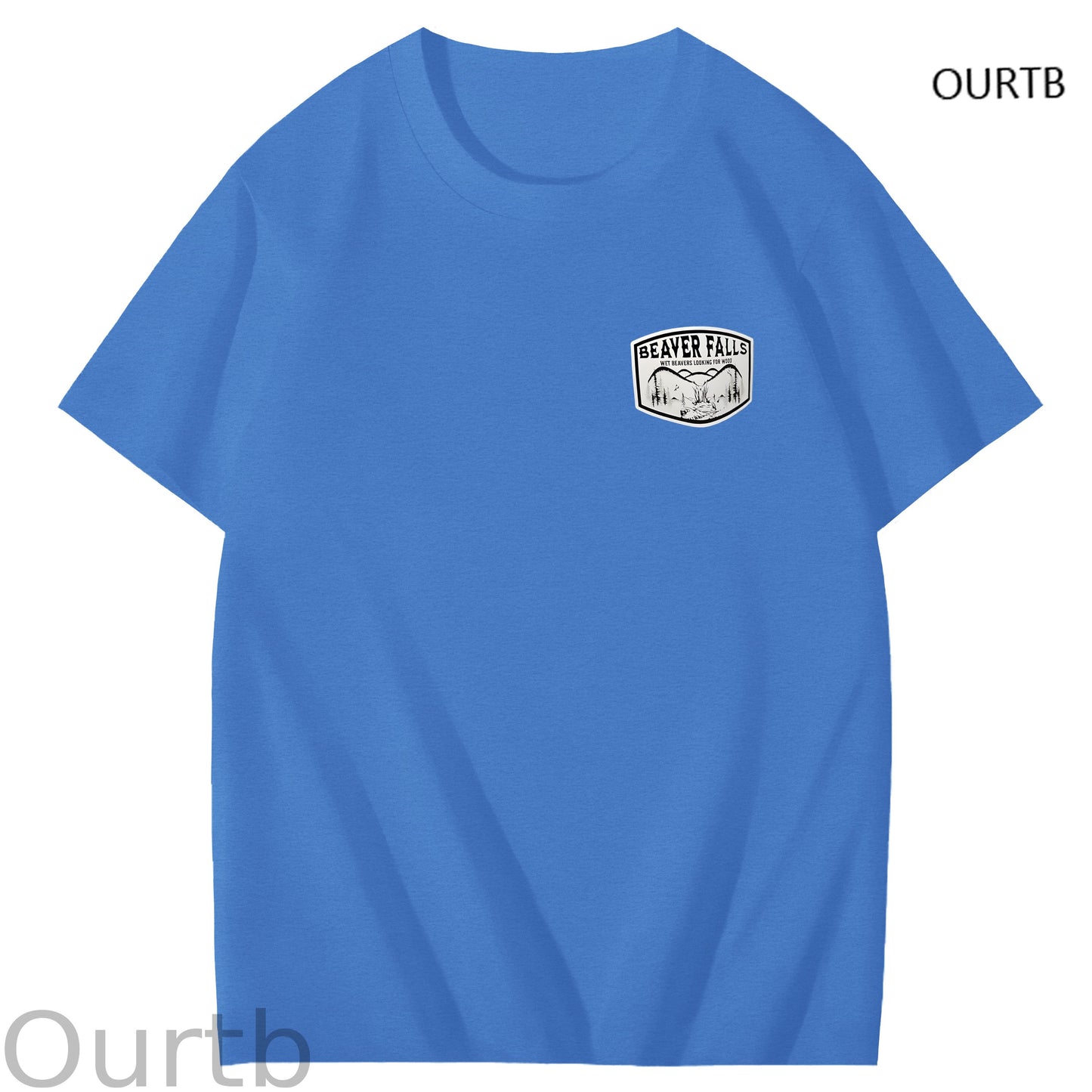 Beaver Falls No Place I'd Rather Come Funny Adoult Art Pattern Print T-Shirt