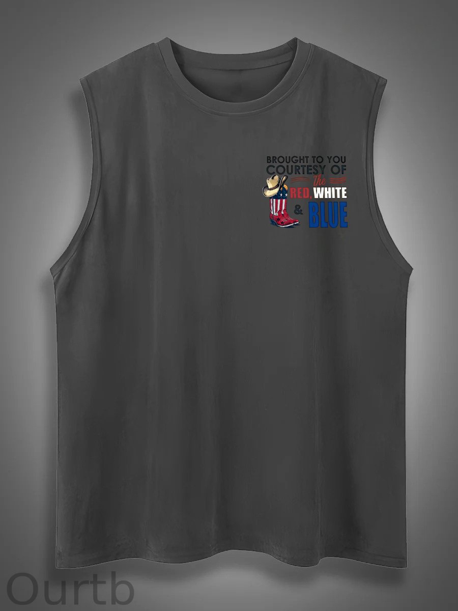 We'll Put A Boot In Your Ass Print Cotton Sleeveless Tank Tops