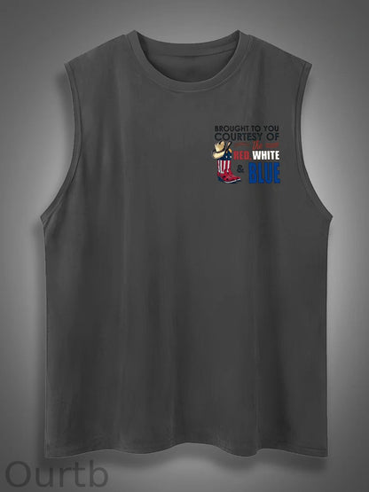 We'll Put A Boot In Your Ass Print Cotton Sleeveless Tank Tops