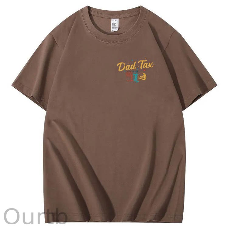 Official Dad Tax Pattern Print 100%Cotton T-Shirt