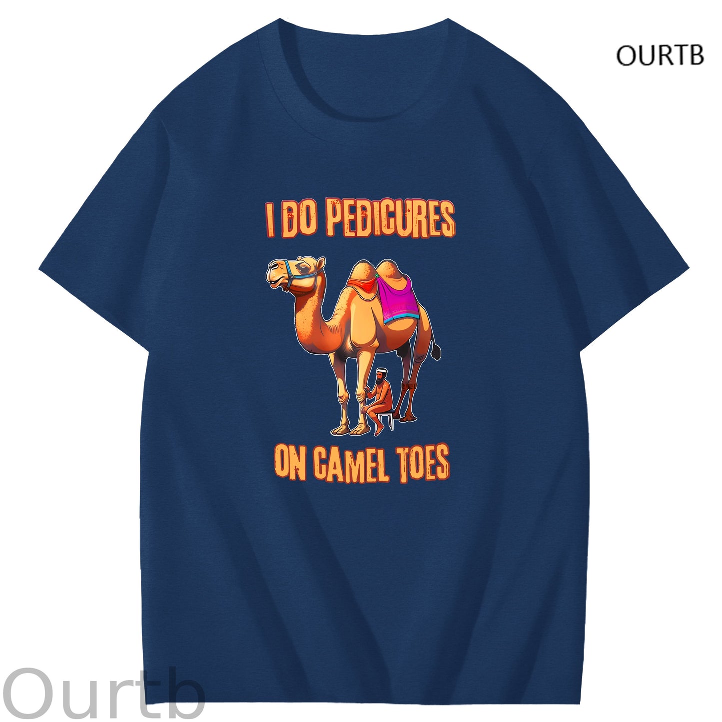 I Do Pedicures On Camel Tops Art Pattern Print T-Shirt