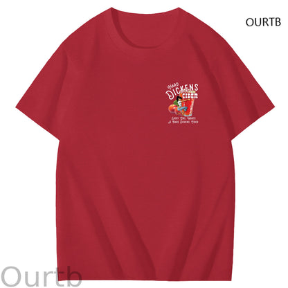 Hard Dickens Cider Every Girl Wants A Hard Dickens Cider Art Pattern Print T-Shirt