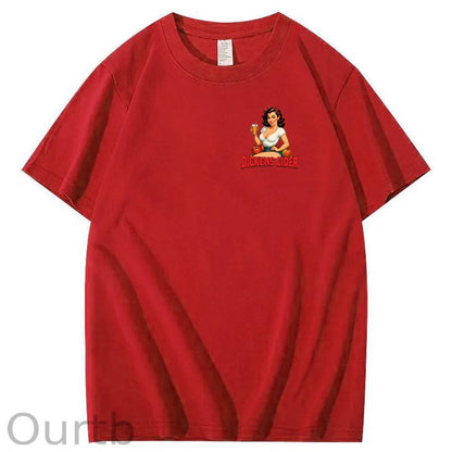 End Each Day With A  Dicknes Cider Pattern Print 100%Cotton T-Shirt