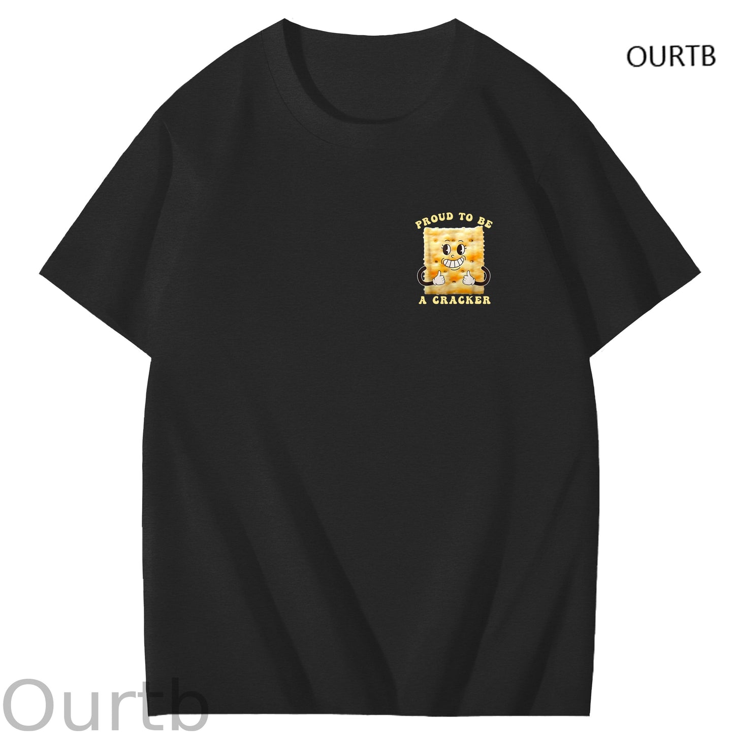 Proud To Be A Cracker Funny Adult Art Pattern Print T-Shirt