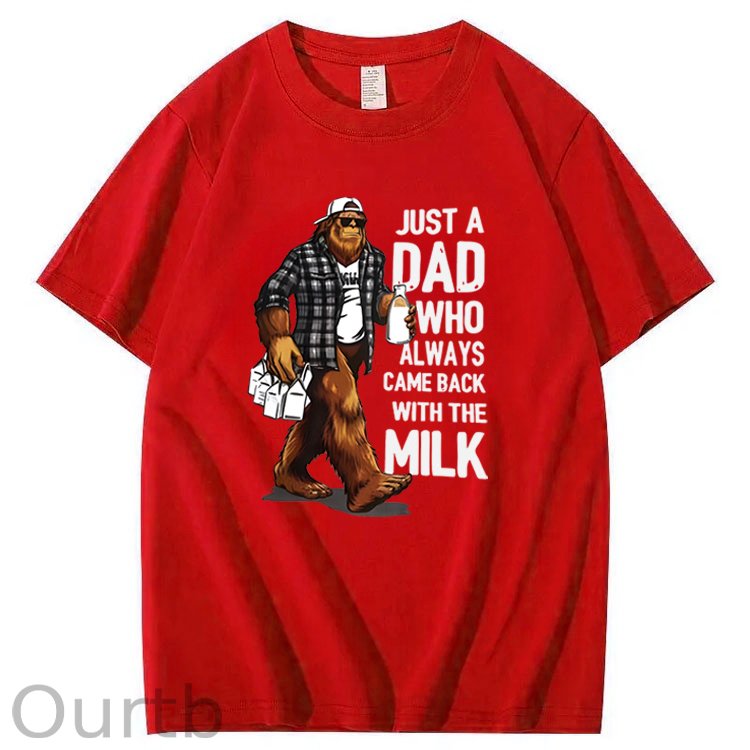 Just A Dad Who Always Came Back With The Milk T-Shirt