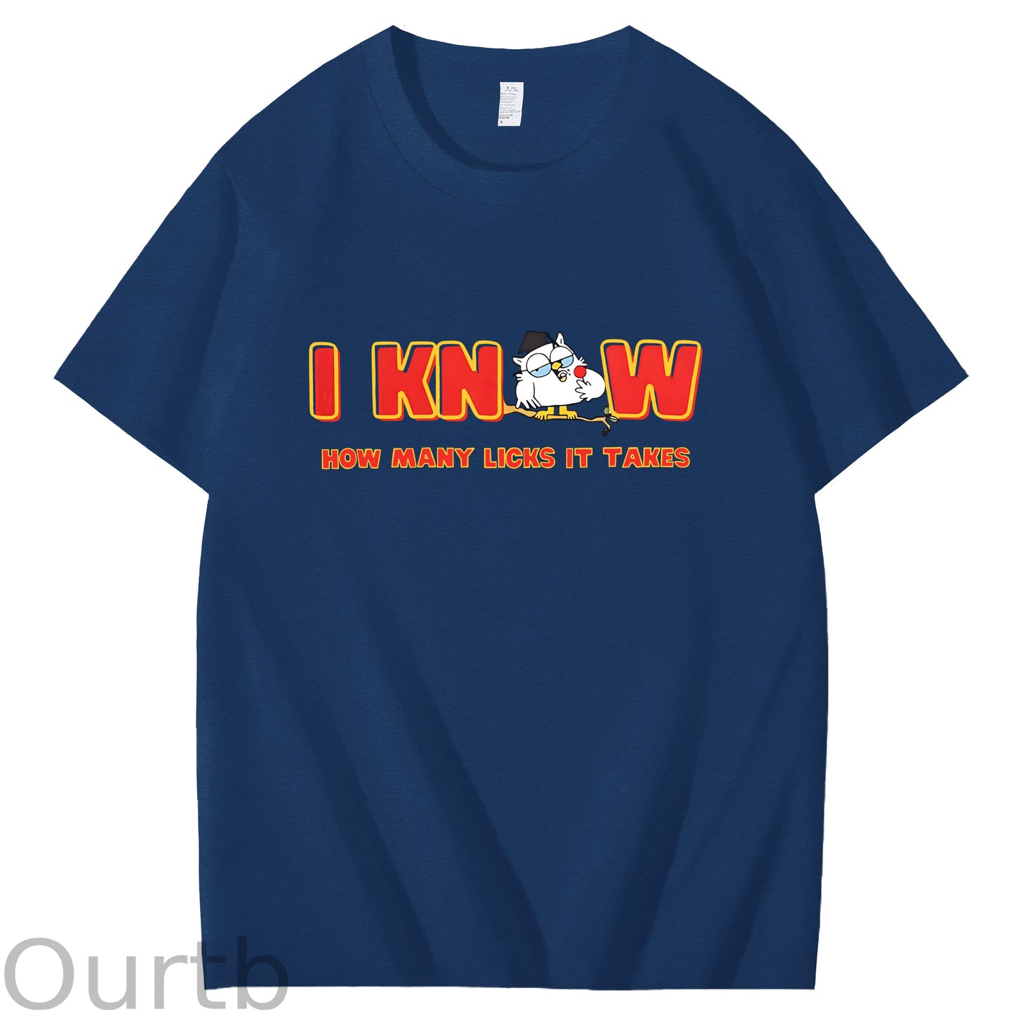 I Knew How Many Licks It Takes Art Pattern Print T-Shirt