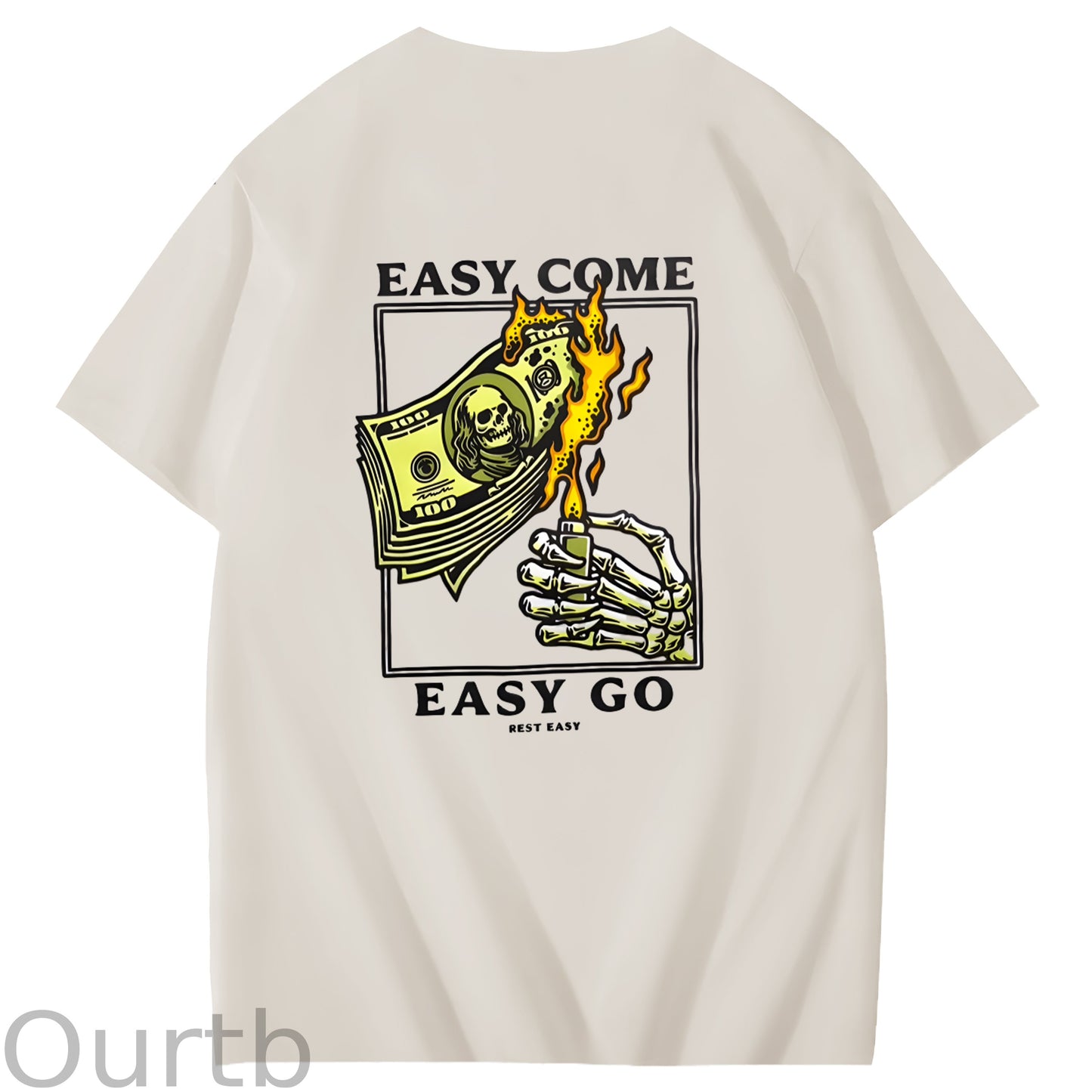 Easy Come Easy Go Art Pattern Print T-Shirt