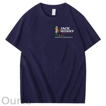 We Whack It So You Don't Have To  Pattern  Print 100%Cotton T-Shirt