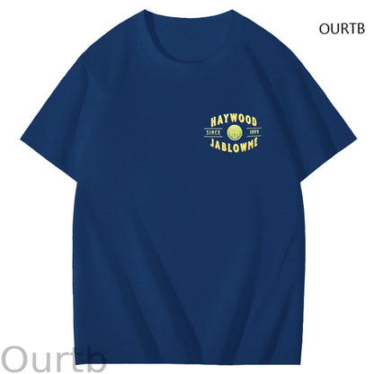 Haywood Since 1869 Jablowme Timber Co Art Pattern Print T-Shirt