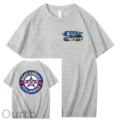 Dad's Garage Full Service If It's Broke We'll Fix It Printed Men's T-shirt