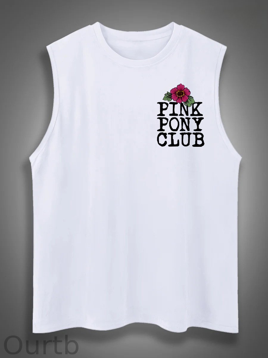I'm Gonna Keep On Dacing Print Cotton Sleeveless Tank Tops