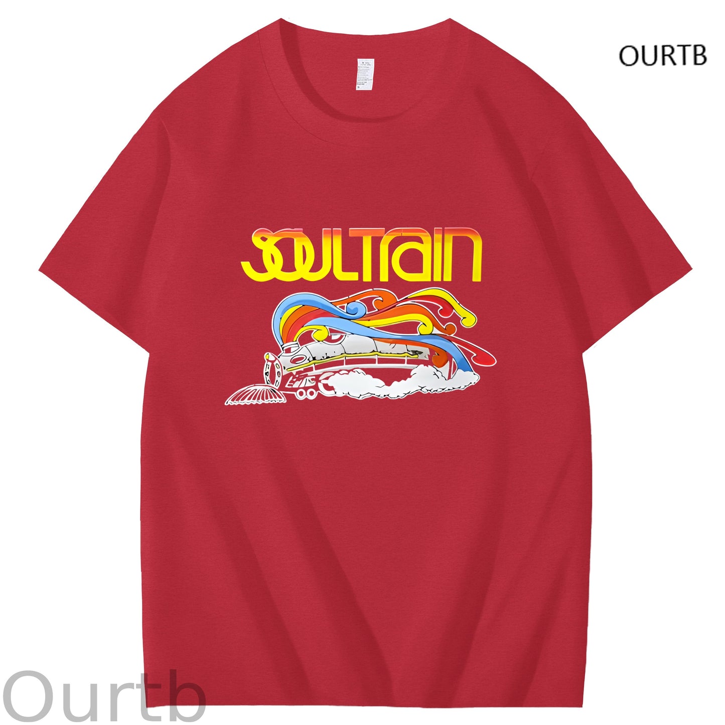 Soul Train Rock Funny Adult Art Pattern Print T-Shirt