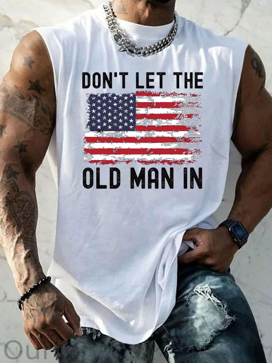 Don't Let The Old Man In  Pattern Print Vest