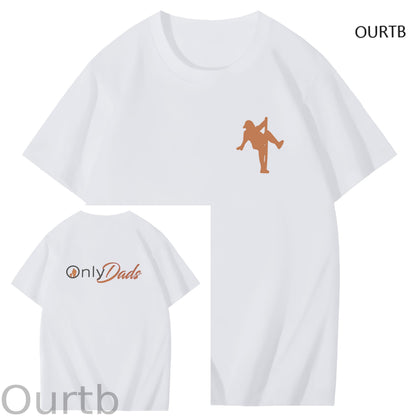 Only Dads Art Pattern Print T-Shirt