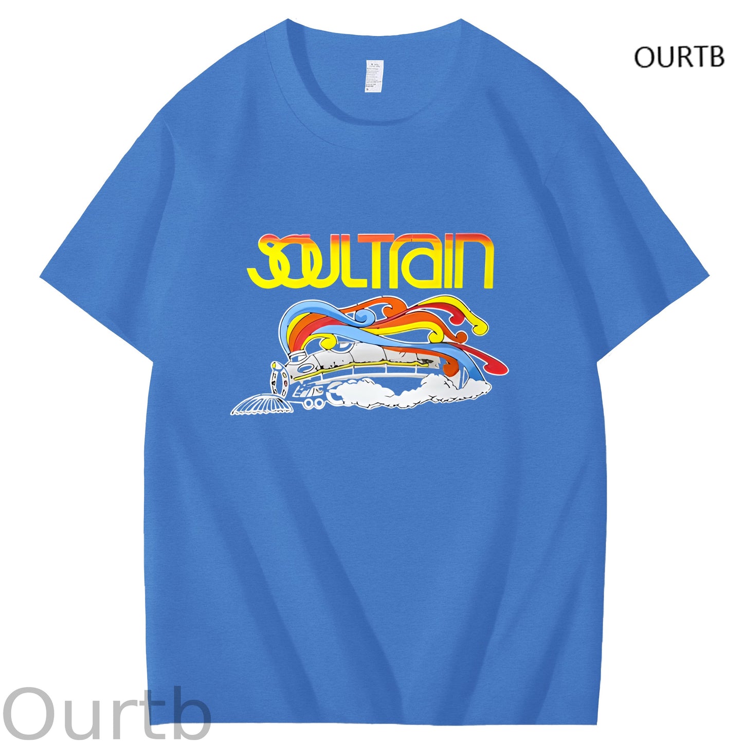 Soul Train Rock Funny Adult Art Pattern Print T-Shirt