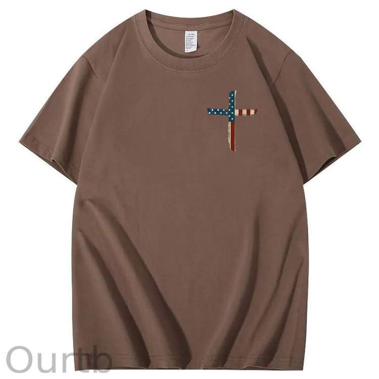 Stand For The Flag Kneel For The Cross 4th Of July T-Shirt