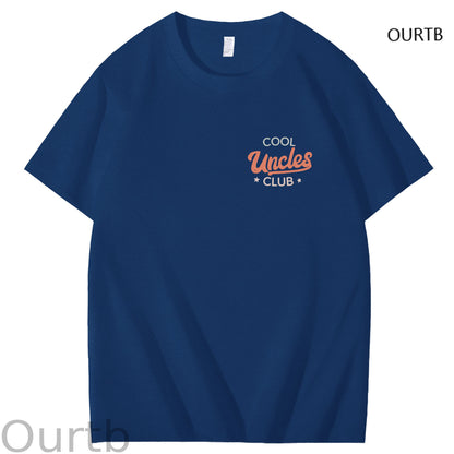 Uncle The Man The Myth The Bad Influence Cool Uncle Club Art Pattern Print T-Shirt