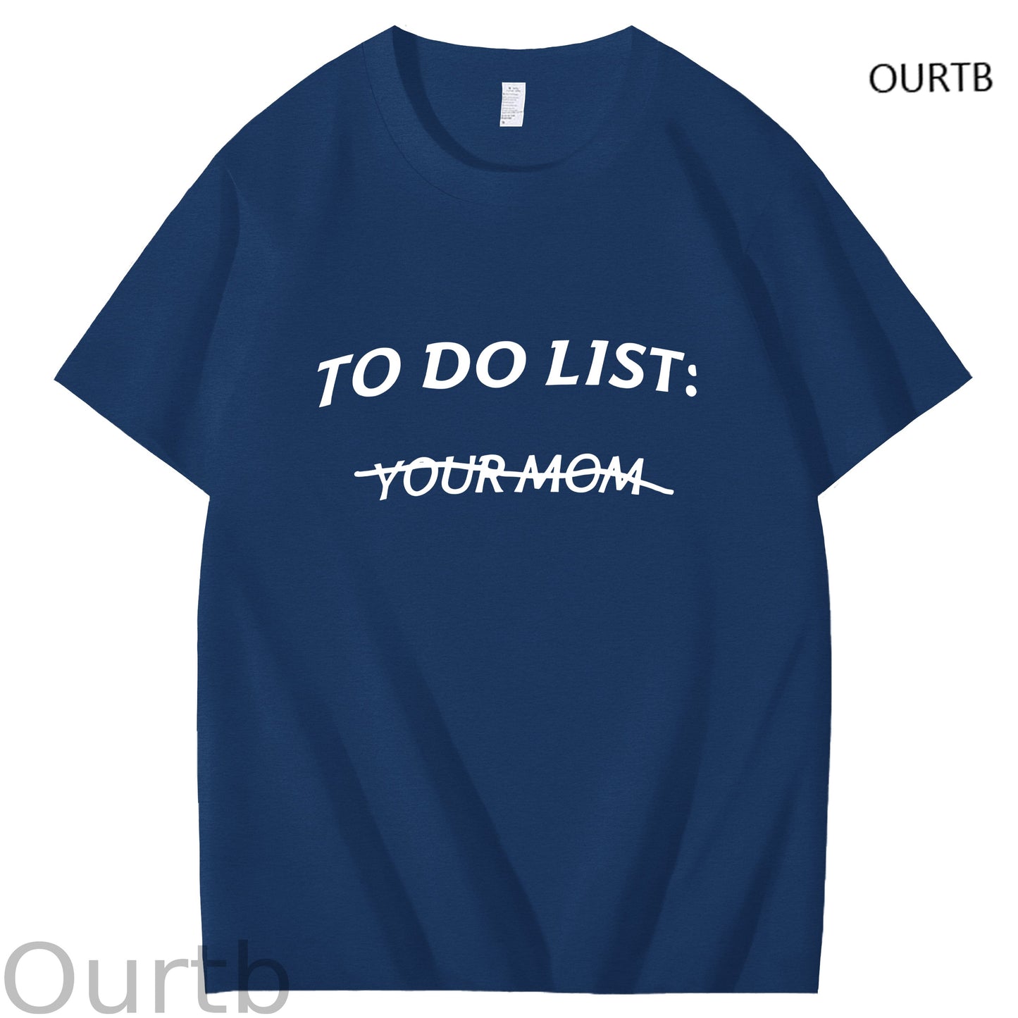 To Do List Your Mom Art Pattern Print T-Shirt