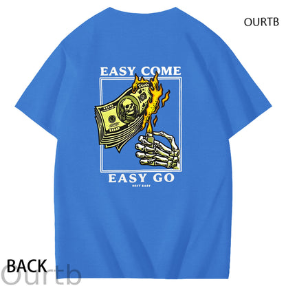 Easy Come Easy Go Art Pattern Print T-Shirt