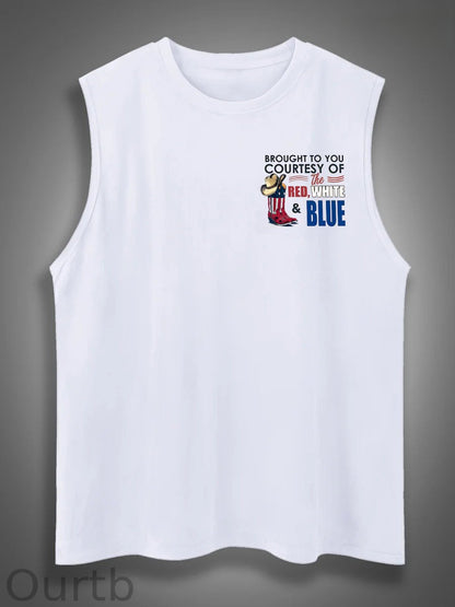 We'll Put A Boot In Your Ass Print Cotton Sleeveless Tank Tops