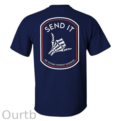 Send It Skull Printed Men's T-shirt