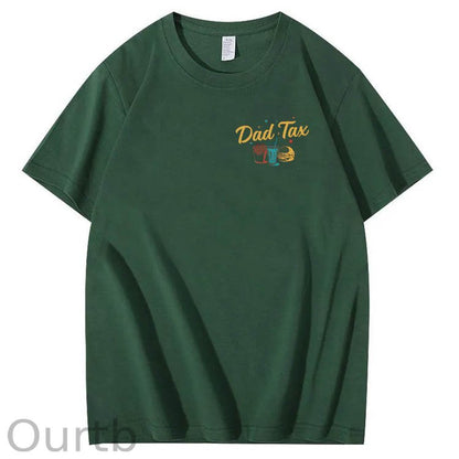Official Dad Tax Pattern Print 100%Cotton T-Shirt