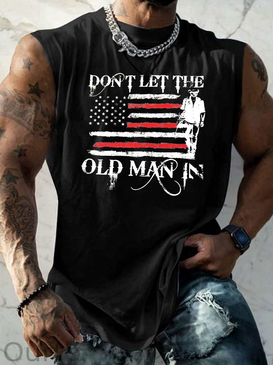 Don't Let The Old Man In  Pattern Print Vest