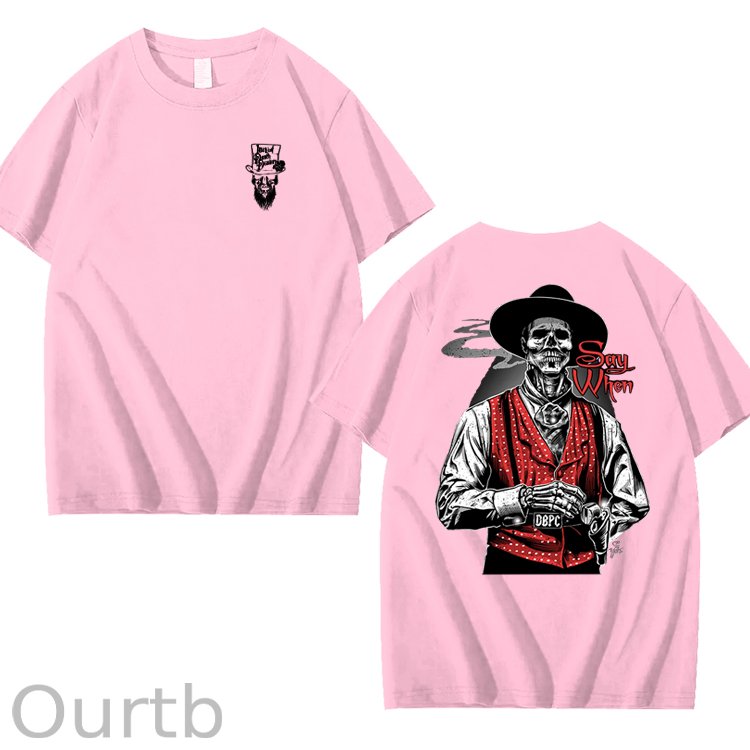 Say When Old West Death Dealers Collection Tombstone Ghost Town Zombie T-Shirt, Cowboy Shirt, Full Color, Full Size
