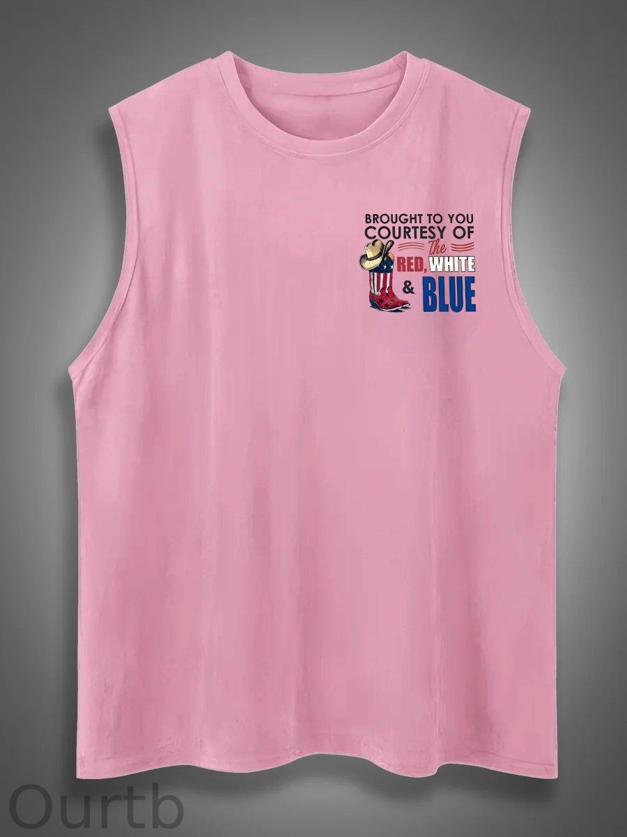 We'll Put A Boot In Your Ass Print Cotton Sleeveless Tank Tops