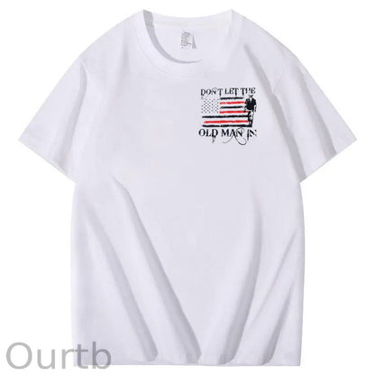 Don't Let The Old Man In Pattern 100&Cotton Print T-Shirt
