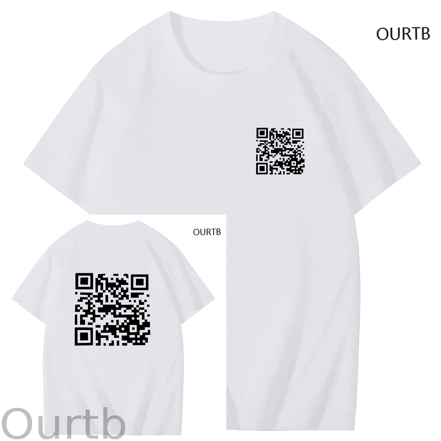 QR Code Funny Adoult Art Pattern Print T-Shirt