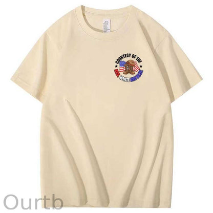 We'll Put A Boot In Your Ass  Pattern Print 100%Cotton T-Shirt