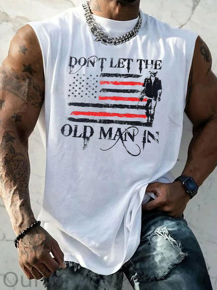 Don't Let The Old Man In  Pattern Print Vest