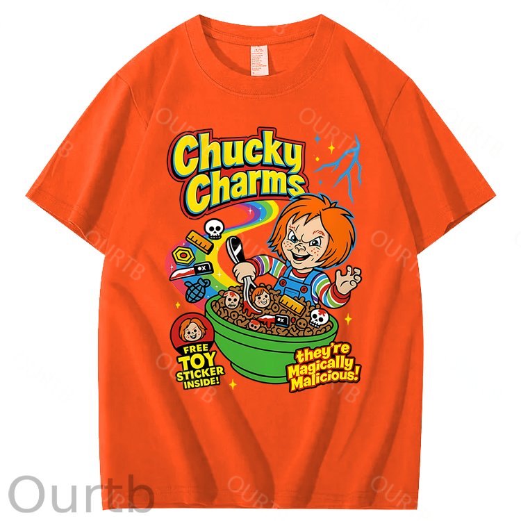 Chucky Charms Halloween 100% Cotton T-Shirt