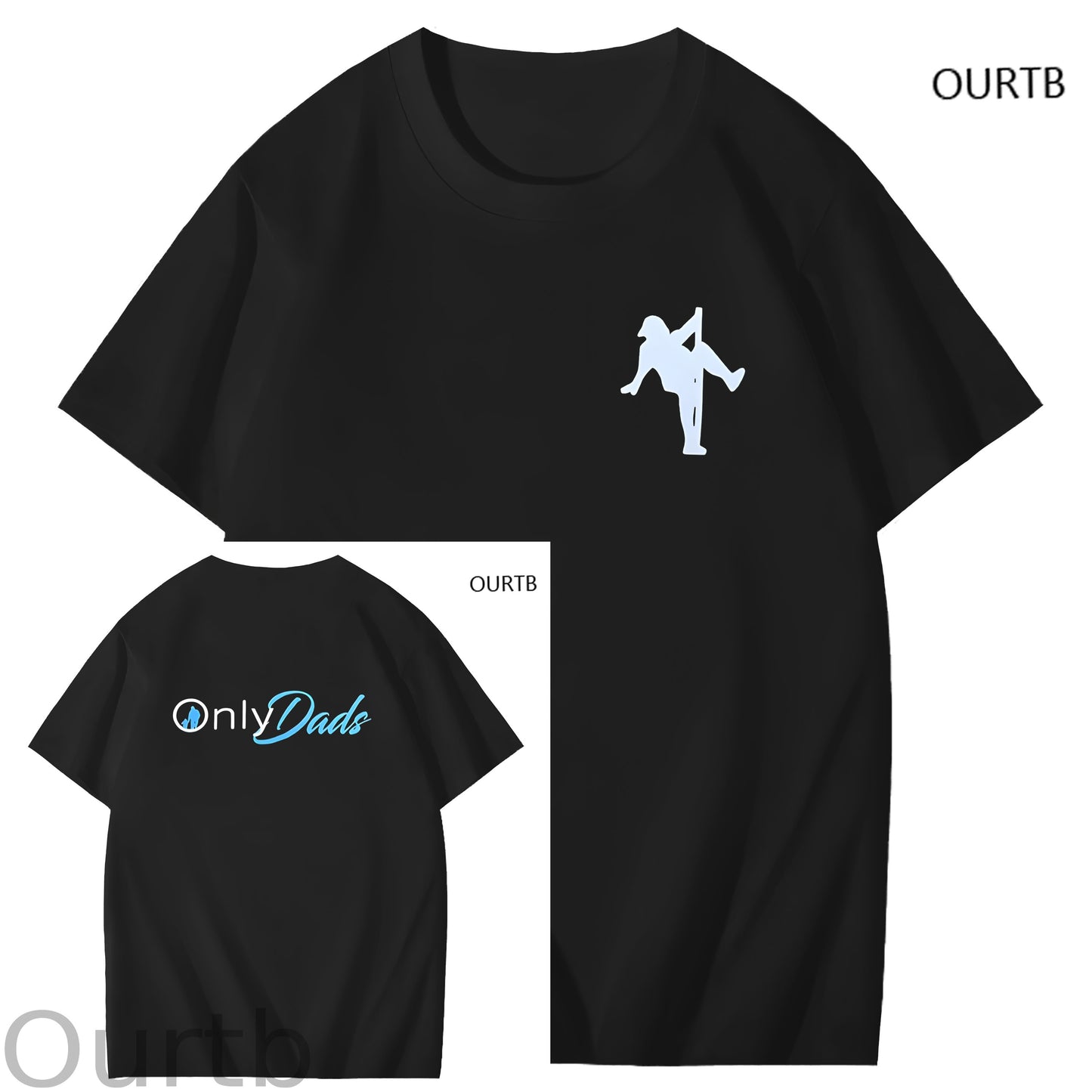 Only Dads Art Pattern Print T-Shirt