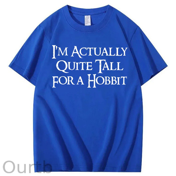 Vintage I'm Actually Quite Tall for a Hobbit 100% Cotton T-Shirt