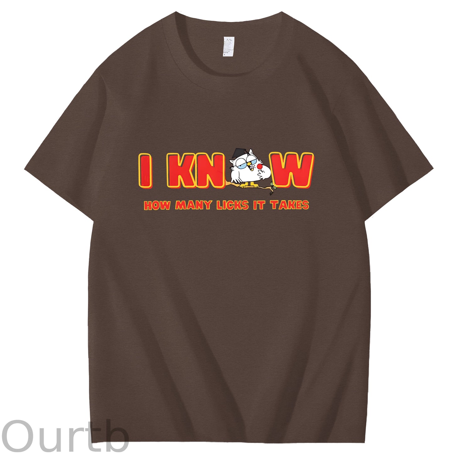 I Knew How Many Licks It Takes Art Pattern Print T-Shirt