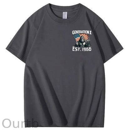 Walk Away I Am A Grumpy Old Man America BigFoot Gen X 100% Cotton T-Shirt