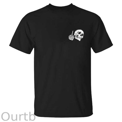 Fuck What They Think Skull Printed T-shirt