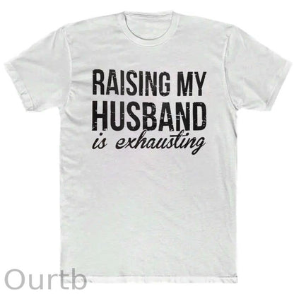 Raising My Husband Is Exhausting Pint Pattern Crew Neck T-Shirt