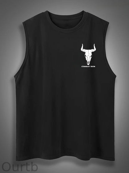 If Genders Confuse You Go Milk A Bull Print Cotton Sleeveless Tank Tops