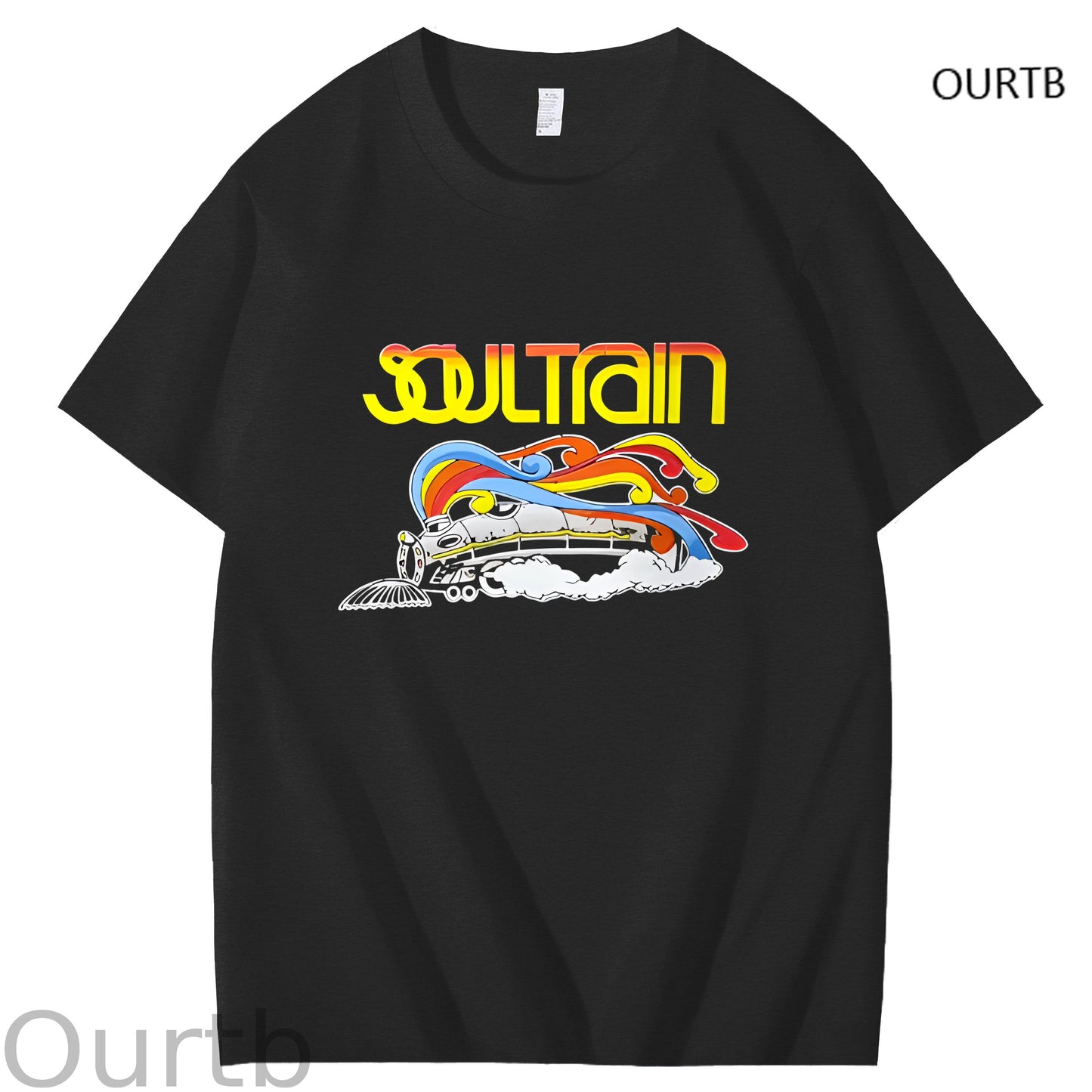 Soul Train Rock Funny Adult Art Pattern Print T-Shirt