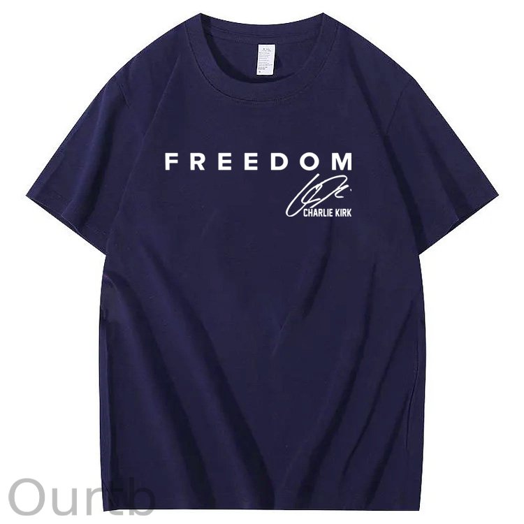 Freedom Pattern100% Cotton T-Shirt