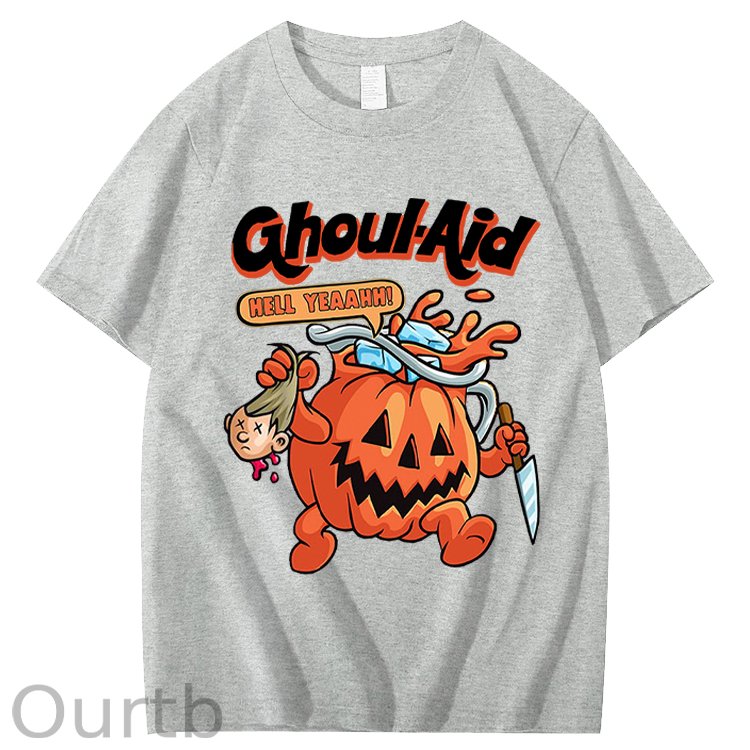Halloween Ghoul Aid Pumpkin 100% Cotton T-Shirt