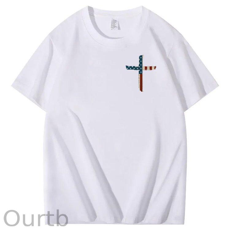 Stand For The Flag Kneel For The Cross 4th Of July T-Shirt