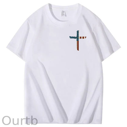 Stand For The Flag Kneel For The Cross 4th Of July T-Shirt