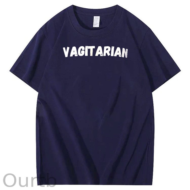Vagitarian Pattern Print Crew Neck T-Shirt
