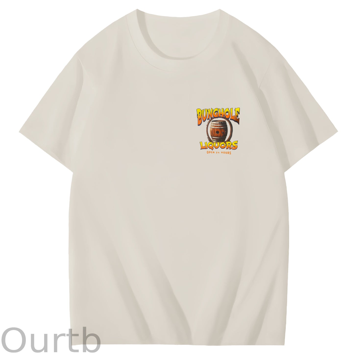Big Johnson's Fequila Art Pattern Print T-Shirt